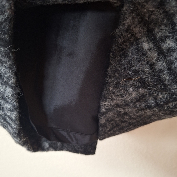 Banana Republic Womens Wool Blend Black/Gray Sleeveless Midi Dress Size 0P - Picture 4 of 7